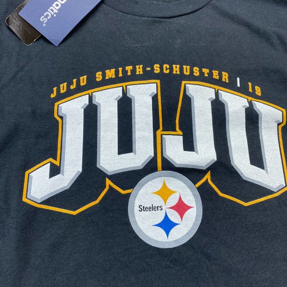 Fanatics Shirt Men Medium M Black Pro Line Juju Smith Pittsburgh Steelers NEW - Picture 2 of 9